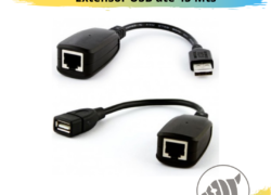 Cabo Conversor USB (M) x RJ 45 (F) Extensor USB até 45 Mts
